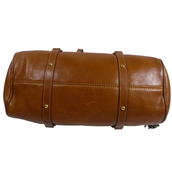 Dooney Bourke Florentine Tan Satchel Bag with Shoulder Strap - Picture 5 of 9